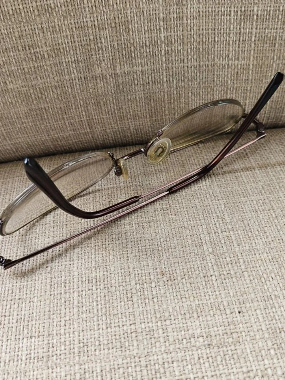 Anne Klein Women Glasses Frame Half Rim Eyewear 9054 Eyeglasses Brown To